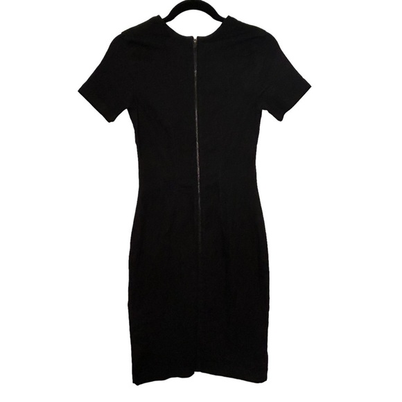 Prairie UnderGround Black Denim “Critical Line” Sheath/Bodycon Dress #898 Sz XS - Picture 3 of 12
